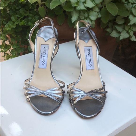 Jimmy choo sexy silver strappy sandal authentic - Picture 2 of 5